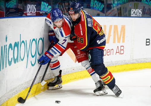Oskarshamns Jonas Engström och Djurgårdens Robin Norell