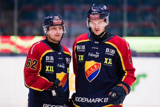 Djurgårdens Manuel Ågren och Marcus Högström