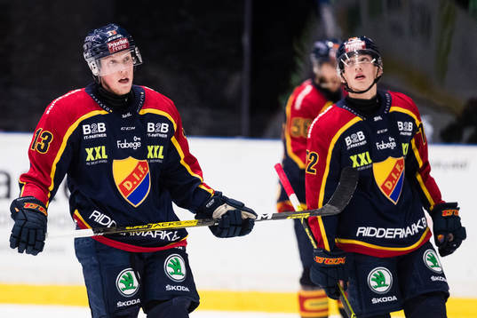 Djurgårdens Kalle Östman och William Eklund deppar