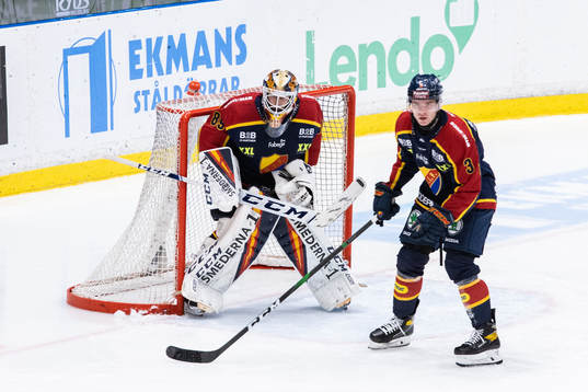 Djurgårdens målvakt Niklas Svedberg och Tobias Björnfot