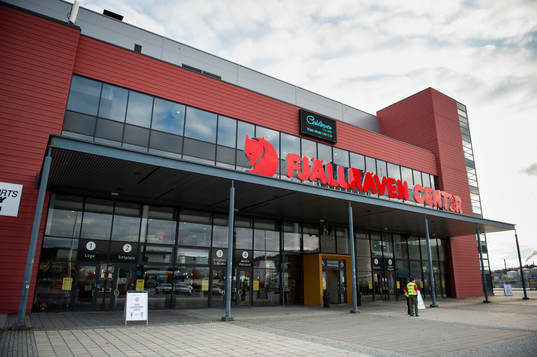 Exteriör av Fjällräven Center