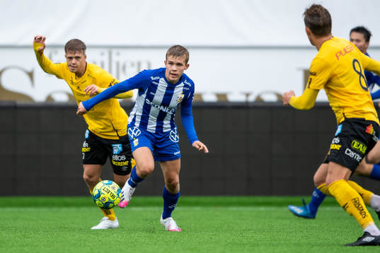 IFK Göteborgs Isak Dahlqvist och Elfsborgs Kevin Holmén