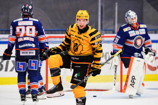 Skellefteås Tyler Morley jublar