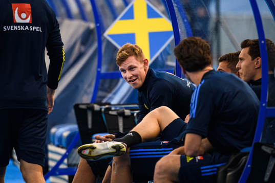 Emil Krafth of the Swedish national football team