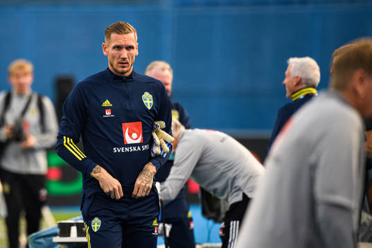 Goalkeeper Robin Olsen of the Swedish national football team
