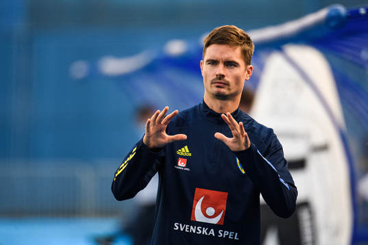 Mikael Lustig of the Swedish national football team