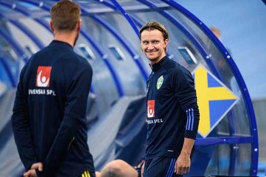 Kristoffer Olsson of the Swedish national football team