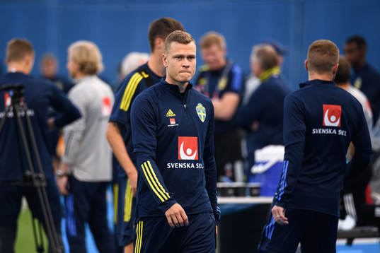Viktor Claesson of the Swedish national football team