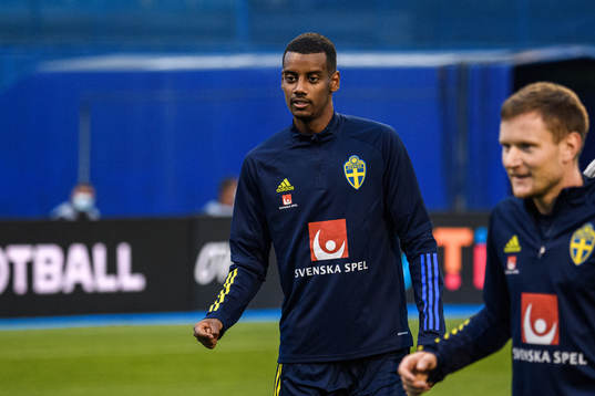 Alexander Isak of the Swedish national football team