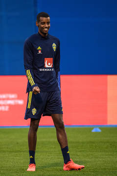 Alexander Isak of the Swedish national football team