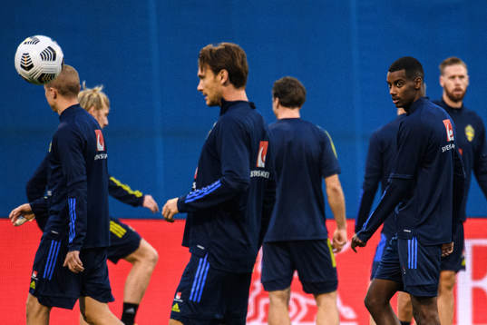 Alexander Isak of the Swedish national football team