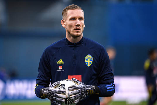 Goalkeeper Robin Olsen of the Swedish national football team