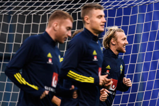 Emil Forsberg of the Swedish national football team
