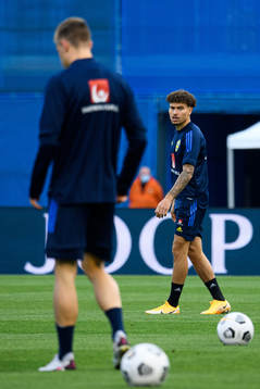 Jordan Larsson of the Swedish national football team