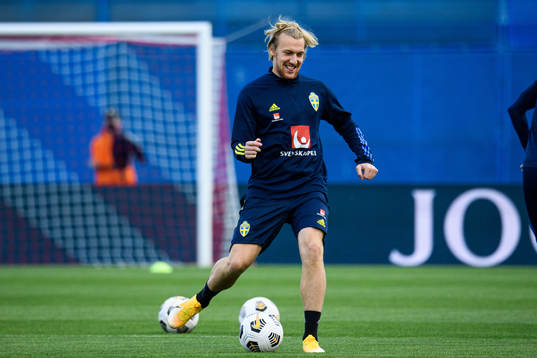 Emil Forsberg of the Swedish national football team