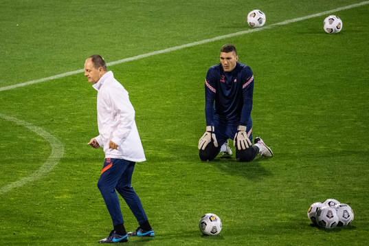 Goalkeeper Ivo Grbic of the Croatian national football team