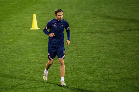 Milan Badelj of the Croatian national football team
