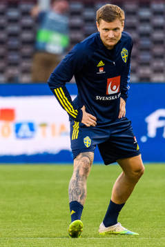 Mattias Johansson of the Swedish national football team