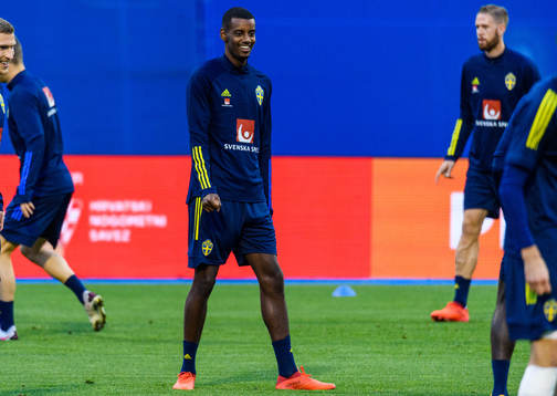 Alexander Isak of the Swedish national football team