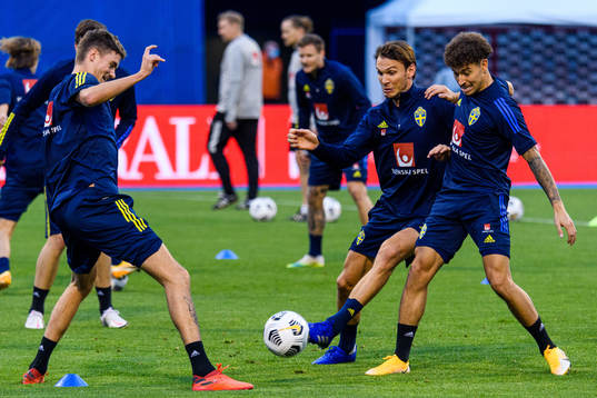 Jordan Larsson Albin Ekdal and Mikael Lustig of the Swedish