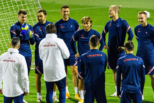 Luka Modric of the Croatian national football team gather