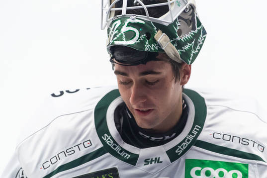 Färjestads målvakt Arvid Holm