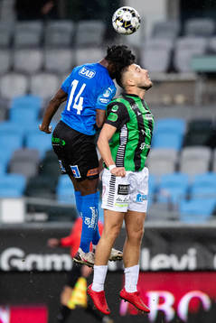 Halmstads Joseph Baffoe och GAIS Haris Cirak
