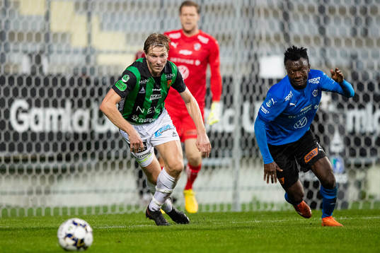 GAIS August Wängberg och Halmstads Thomas Boakye