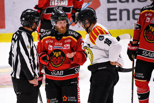 Luleås Linus Klasen och Brynäs Anton Rödin