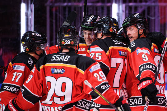 Luleås spelare jublar