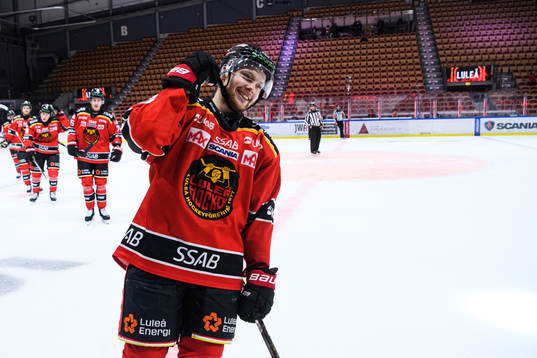 Luleås Einar Emanuelsson jublar