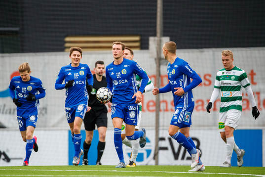 Sundsvalls spelare jublar