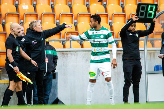 Västerås tränare Thomas Askebrand och Brian Span