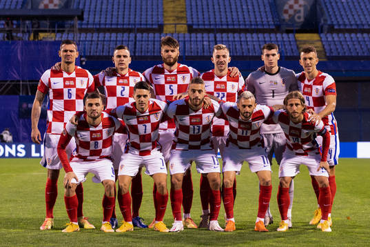 In this handout photo from the Croatian Football