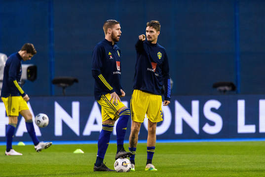 Pontus Jansson and Mikael Lustig of Sweden