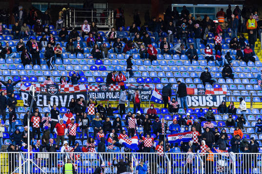 during the Nations League football match between Croatia