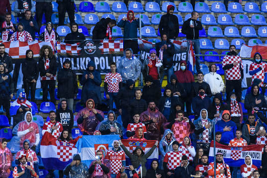 Supporters of Croatia
