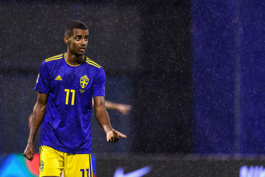 Alexander Isak  of Sweden