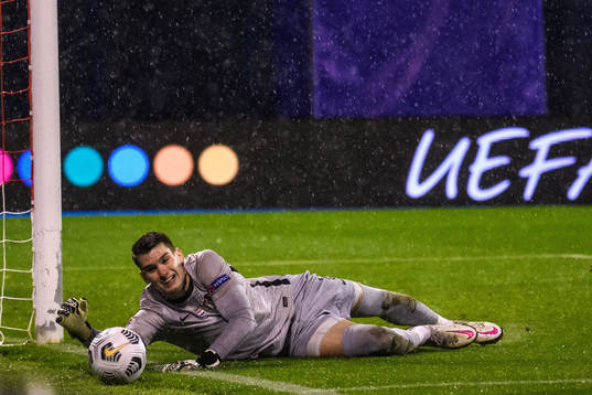 Goalkeeper Dominik Livakovic of Croatia
