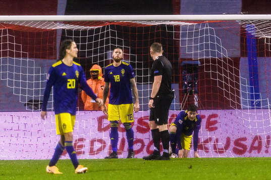 Kristoffer Olsson, Pontus Jansson and Victor Nilsson