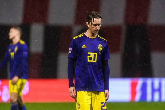 Kristoffer Olsson of Sweden looks dejected