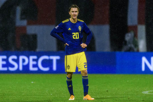 Kristoffer Olsson of Sweden uring the Nations League