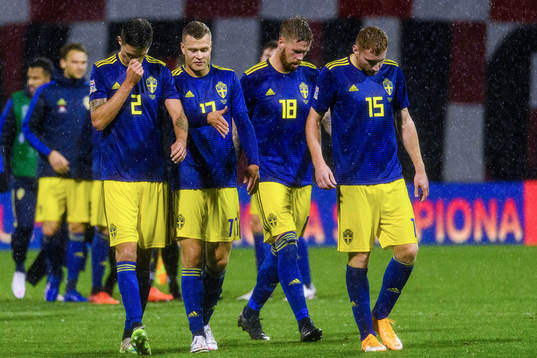 Mikael Lustig, Viktor Claesson, Pontus Jansson and Dejan