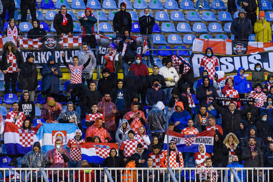 during the Nations League football match between Croatia