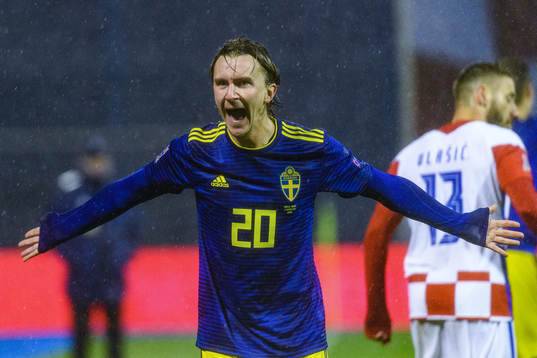 Kristoffer Olsson of Sweden reacts