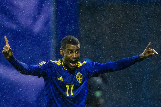 Alexander Isak  of Sweden