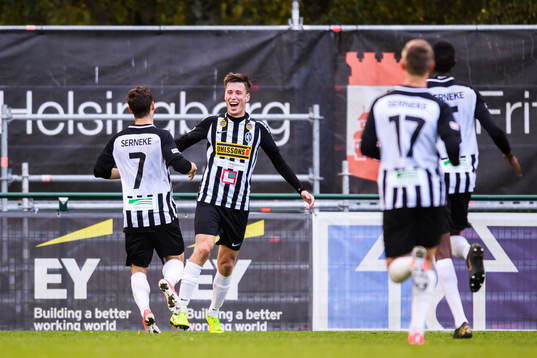 Landskronas Filip Olsson jublar