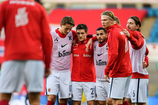 Sander Berge, Mathias Normann and Omar Elabdellaoui of