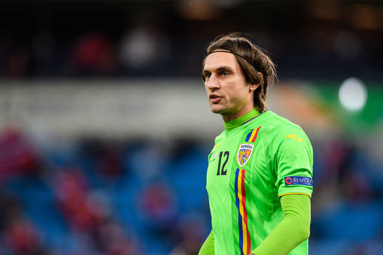 Goalkeeper André Hansen of Norway