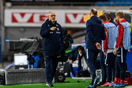Lars Lagerbäck, head coach of Norway
